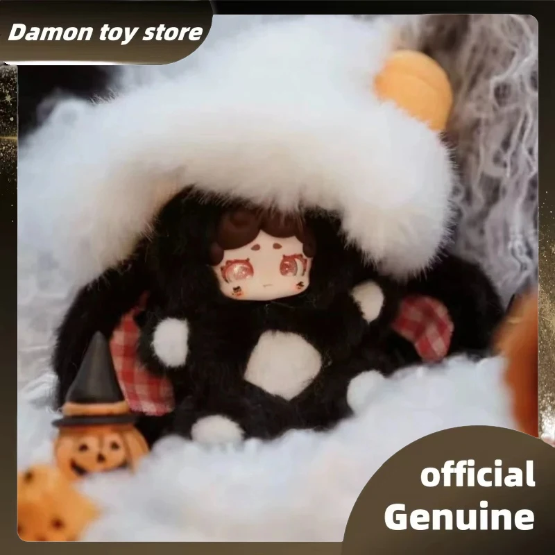 

Подлинная Luckydeernai Goodnight Rabbit Magic Witch Halloween слепая коробка игрушка ограниченная подвесная карта виниловый кулон подарок на Хэллоуин для девочек