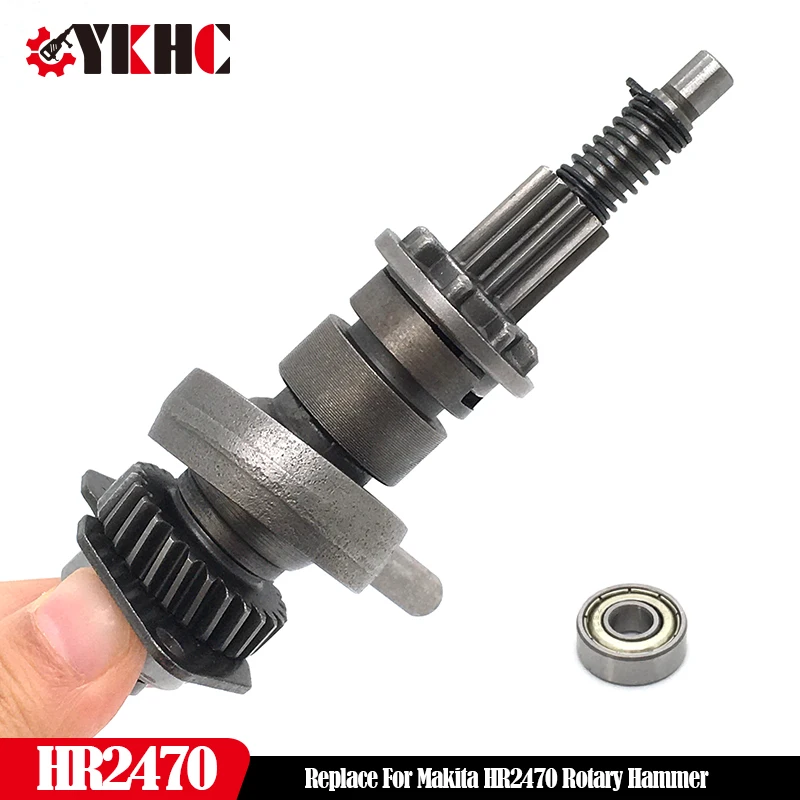 Toothed Shaft Gear Cam Shaft Swash Bearing Clutch Set Replace For Makita HR2470 HR 2470 Rotary Hammer Accessories Power Tool