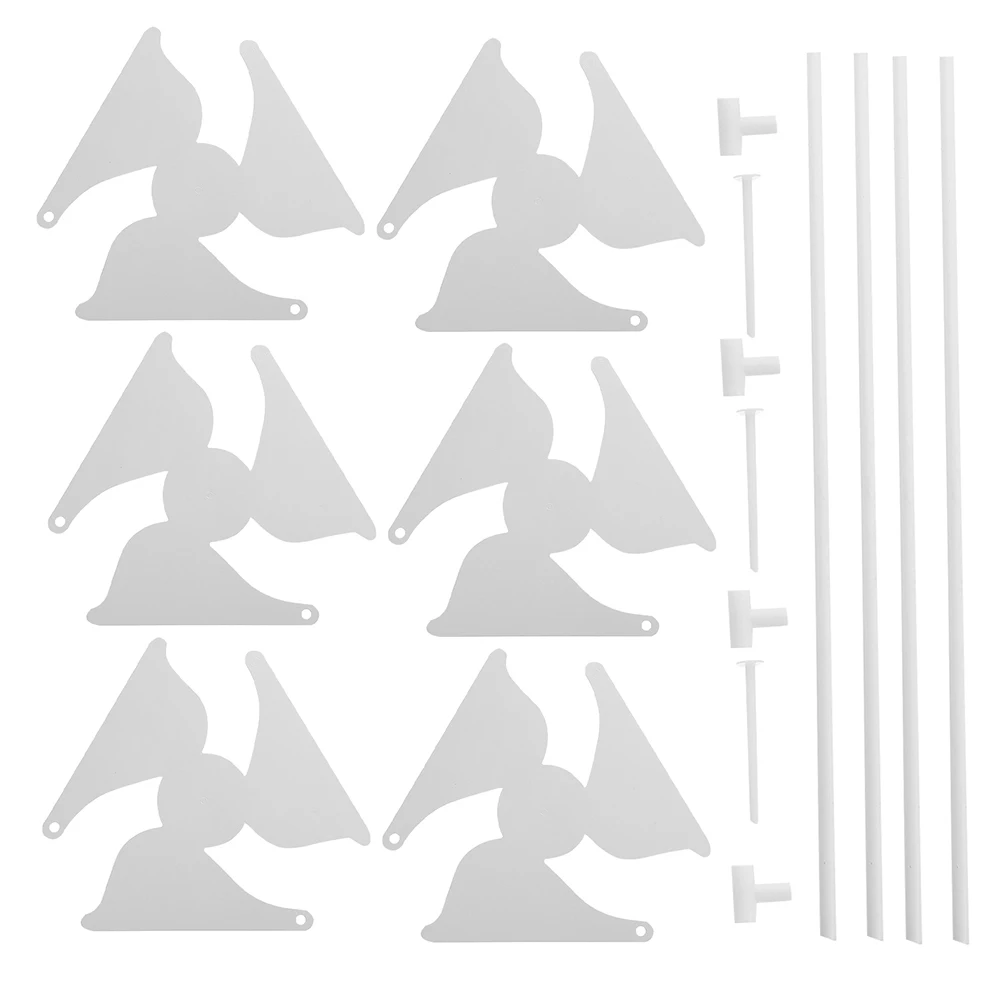 20pcs Pinwheels Unfinished Pinwheels Unfinished Paper Windmills Kids Crafts Graffiti DIY Supplies Educational Toys
