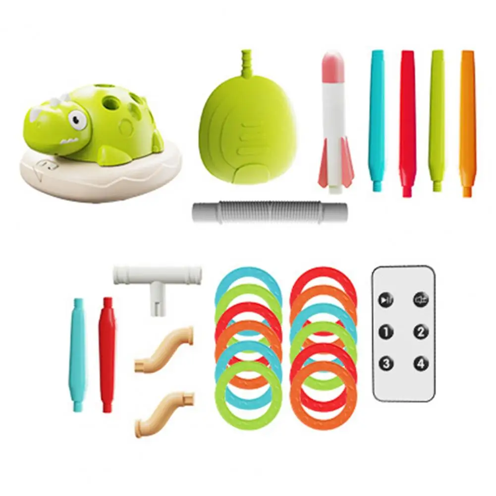 

3-in-1 Sports Outdoor Toy Outdoor Sports Fitness Toy for Kids Ages 4-8 Musical Jump Ring Toss Game Rocket for Girls for Kids