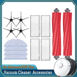 Accessories For Xiaomi Roborock S7 S70 S7Max T7S T7S Plus HEPA Filter Mop Cloth Main Side Brush Robot Vacuum Cleaner Spare Parts