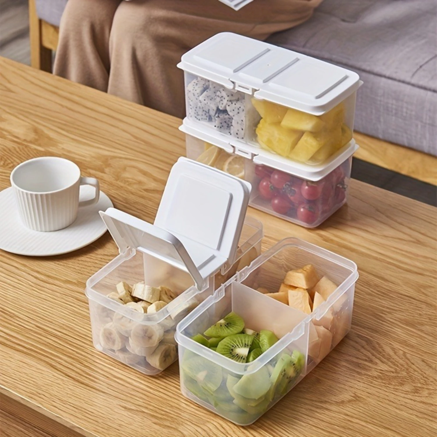 BPA-Free Bento Snack Boxes with Lids - Perfect for Fruit, Berries, Snacks, Condiments, Spices, Candies -  Accessories