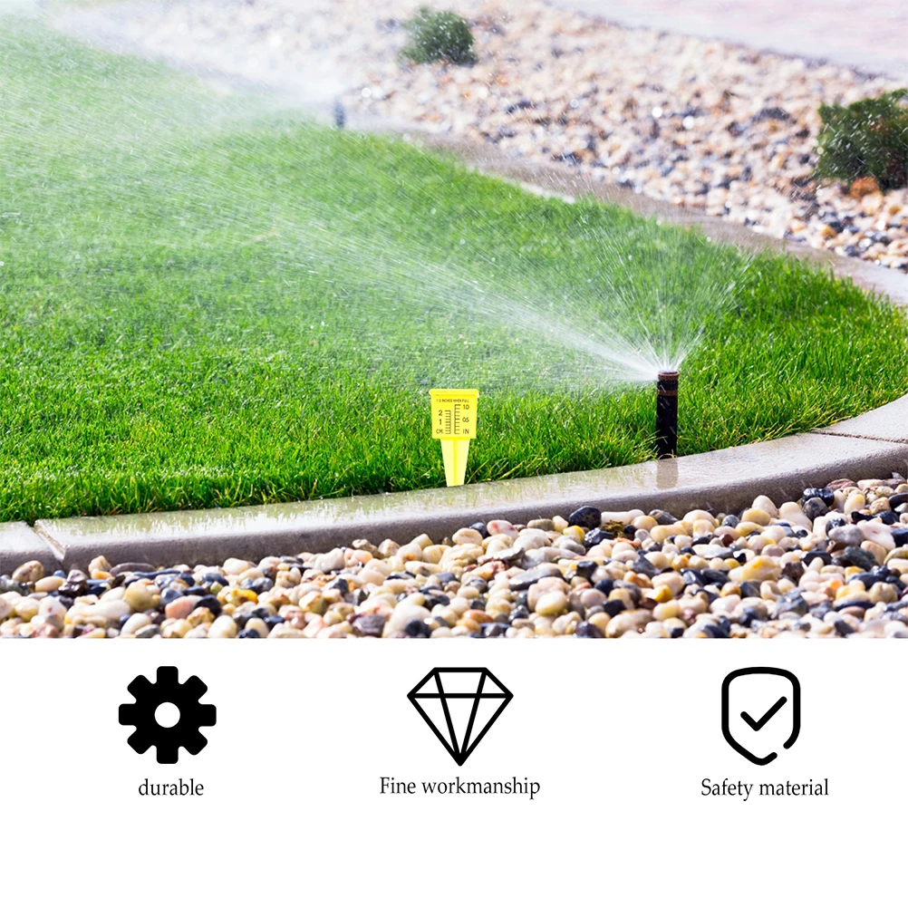 

4pcs Rain Gauge for Garden Lawn Outdoor Plastic Water Measuring Tool Sprinkler Device Hygrometer Instrument Rainfall Meter