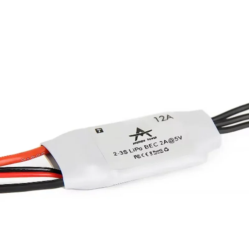 T-MOTOR T-HOBBY AT12A Fixed Wing ESC - 2-3S 12A 15A Peak High Throttle Response for FPV RC