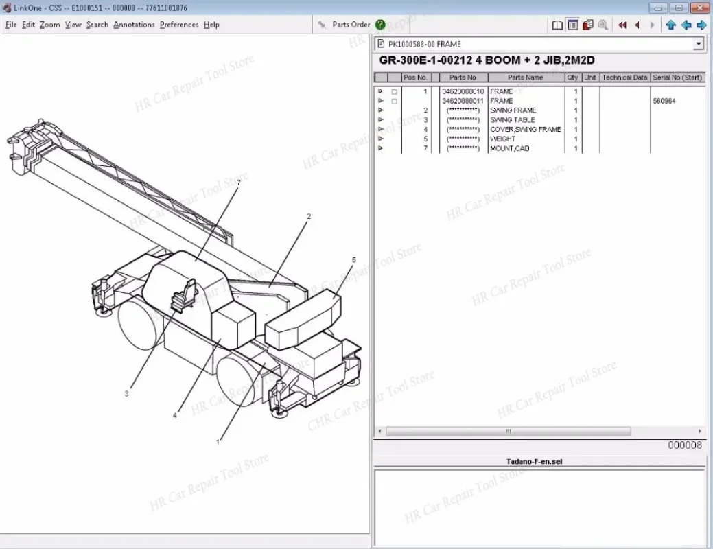 For Tadano Spare Parts Catalog 2021 FULL Offline With All Models