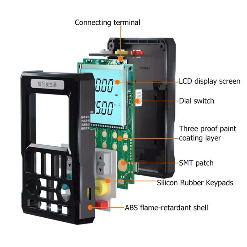 Multifunction Signal Generator 4-20Ma Current Voltage RTD Thermocouple Signal Source Handheld Process Calibrator