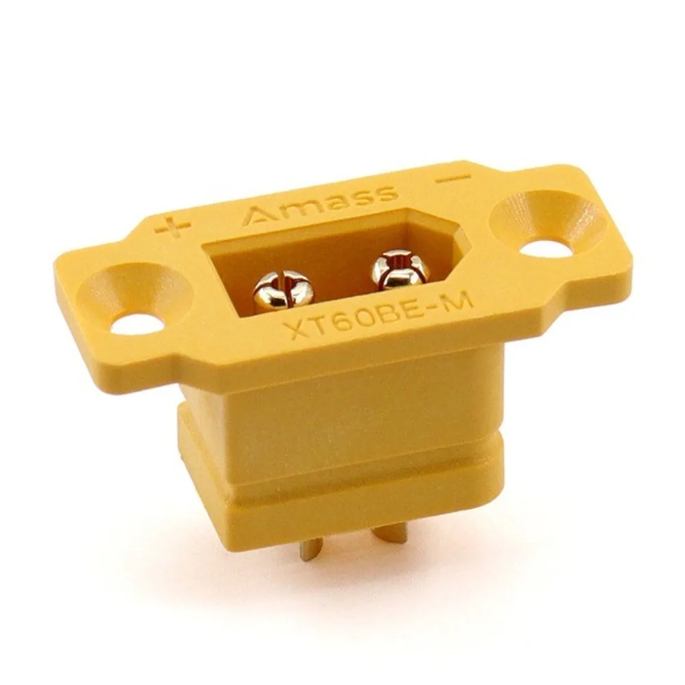 

Amass XT60BE-M-F Connector East to Install Black Yellow XT60BE Male Plug with Cover Portable XT60H-F Plug for RC FPV Motor ESC