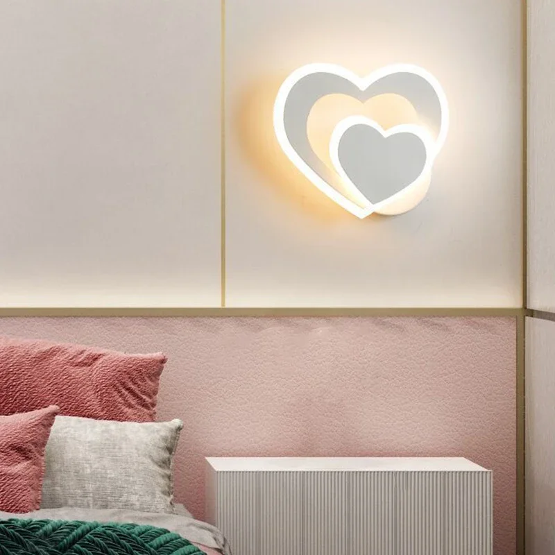 Lámpara LED de pared para decoración creativa, accesorios de iluminación acrílicos modernos para dormitorio, mesita de noche, lectura, sala de estar, estudio, pasillo