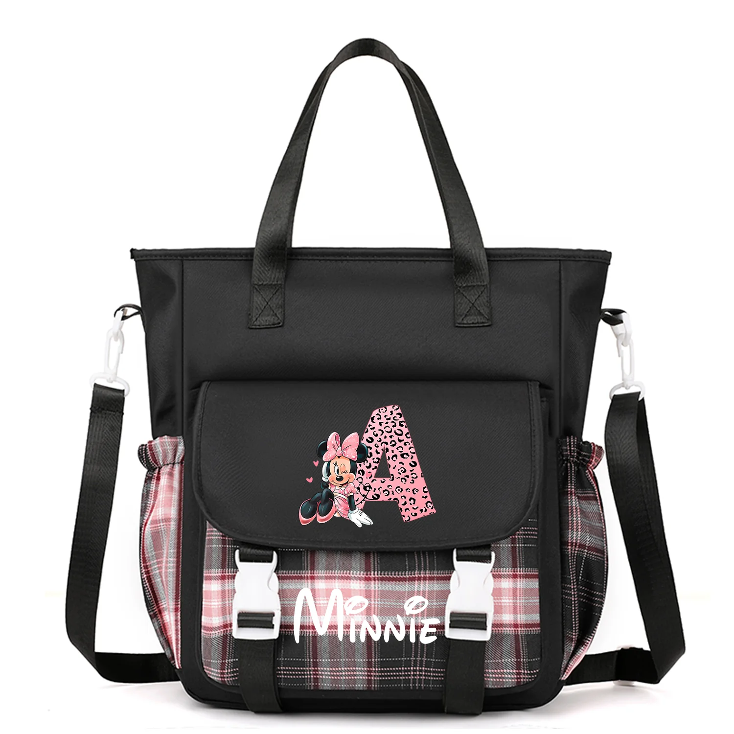 

Girls Student Handbags Shoulder Bags Mickey Minnie Mouse Tote Messenger Bag Handbag Cross body Bags for Girls Satchels School