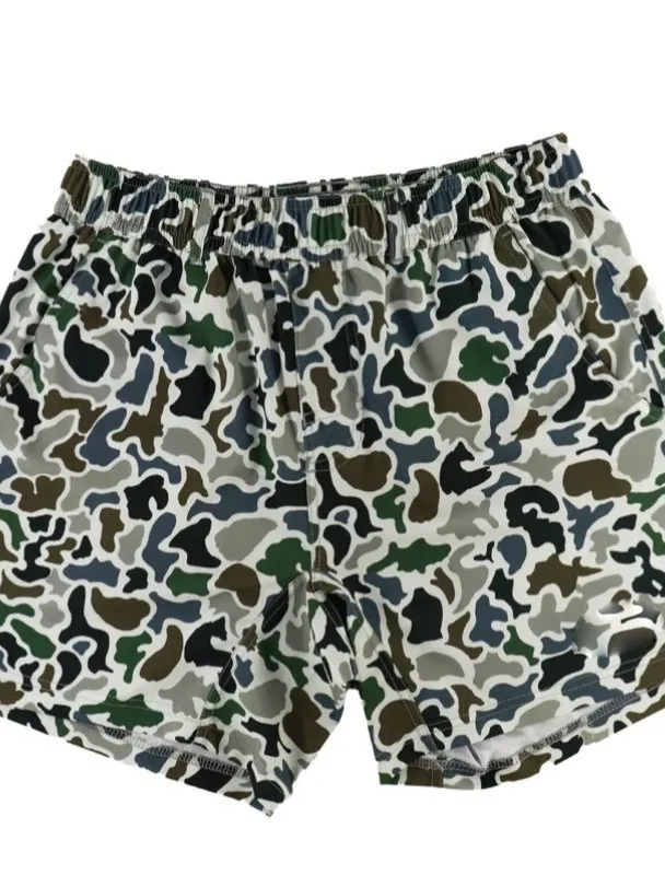 Women's Printed Camouflage Casual orts Street Sle Elastic Waist Hot Pants Faionable Spring Leisure Trousers