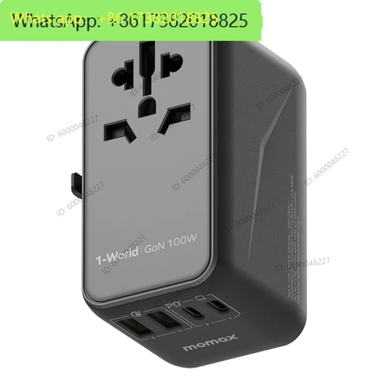 New Arrival MOMAX UA10D 1-World GaN PD 100W Fast Charger Power Adapter For Phone and Tablet