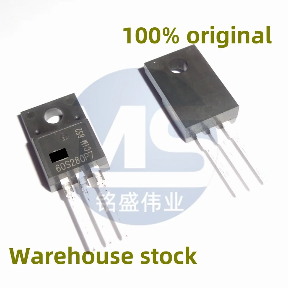 10PCS 100% new IPA60R280P7S 60S280P7 12A 600V straight insertion TO-220F plastic sealed MOSFET spot direct sale