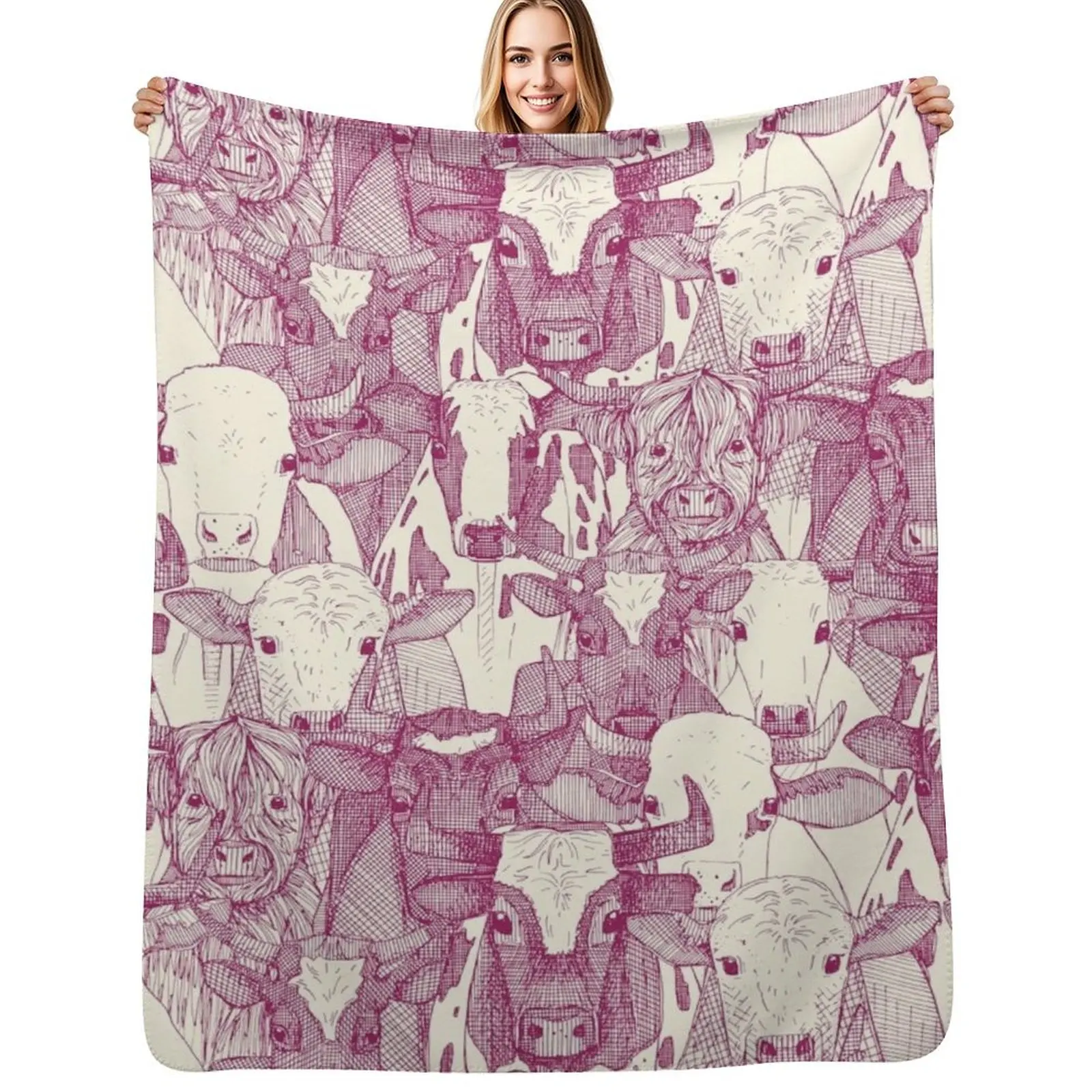 just ox cherry pearl Throw Blanket Decoratives Thermals For Travel Hair Decorative Sofas Multi-Purpose Sofas Blankets