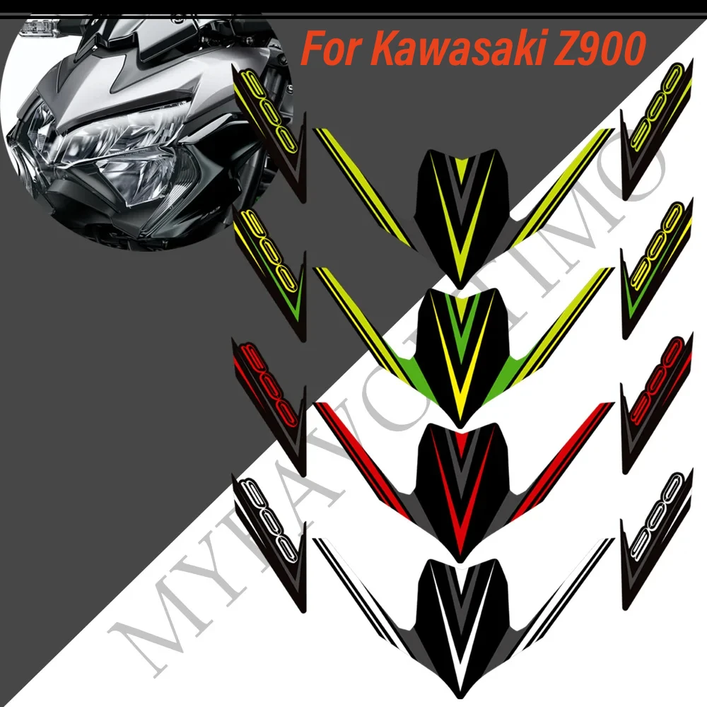 

Motorcycle Front Fairing Fender Stickers Decals For Kawasaki Z 900 Z900 2015 2016 2017 2018 2019 2020 2021