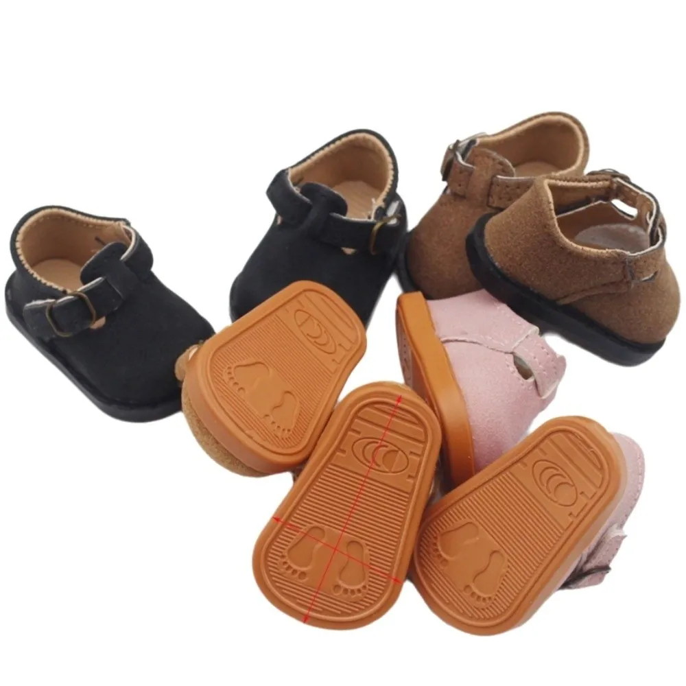 

Fashion Lace-Up Leather Footwear Set Strap Buckle Mini Platform Boots Short Boots Mule Boots Accessories Dress Up