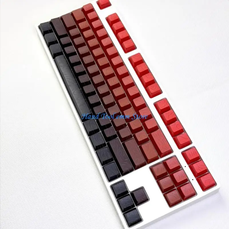 H37F Contour4.0 Side Printed Keycap 133-Key Keycaps for 61 64 68 75 84 Mechanical Keyboards Heat Sublimation