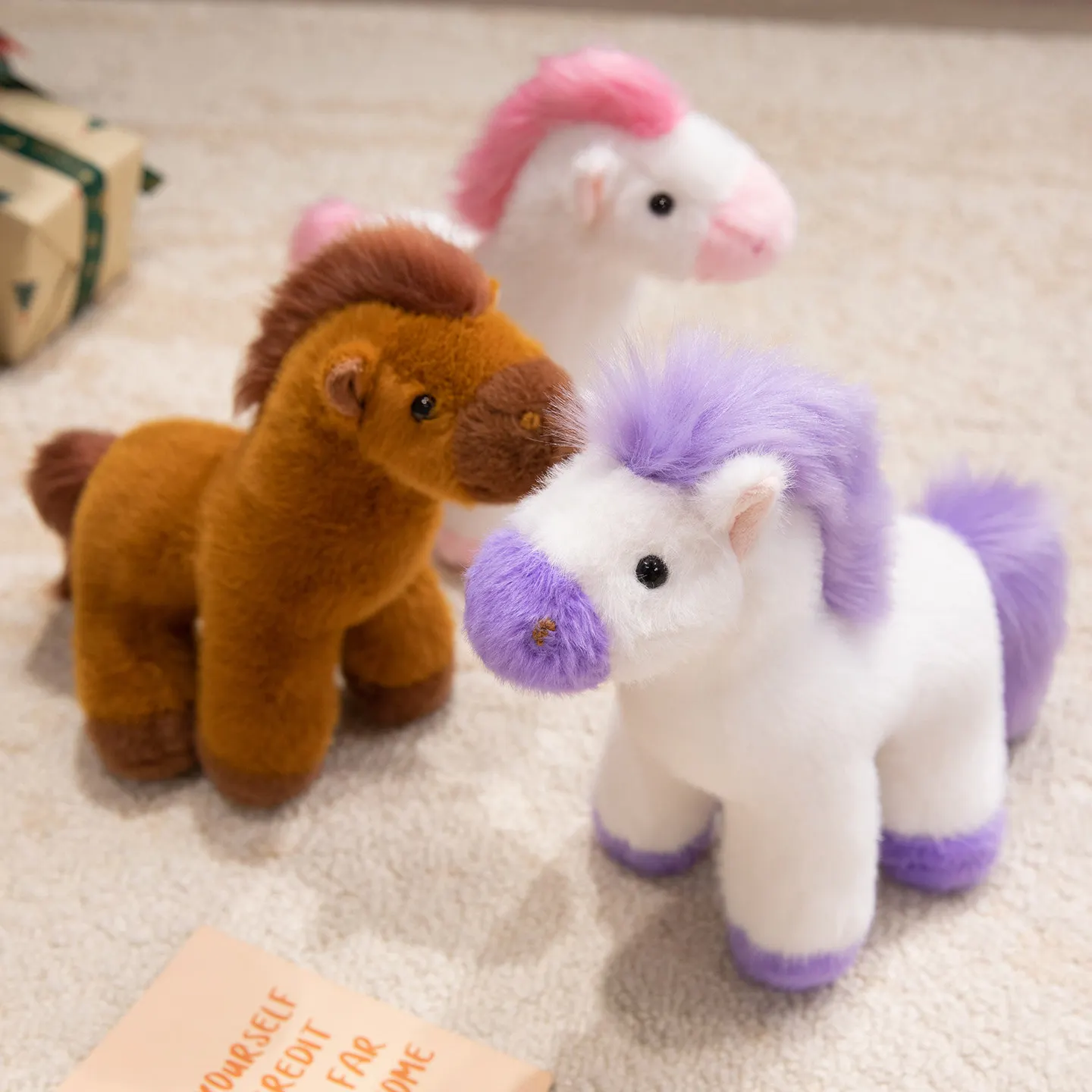 

Cute Creative Cartoon Horse Plush Toy Doll Home Decoration Ornaments Children Kawaii Toy Boyfriend Birthday Gift