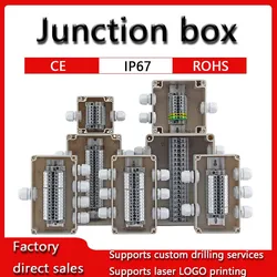 Customized Outdoor Plastic Distribution Enclosure Case Waterproof Terminal Junction Box Home Monitor Electric Cable Branch Box