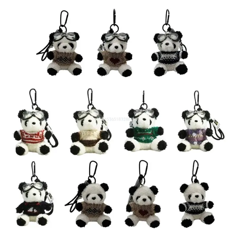 

Adorable Bear Bag Charm Keyring Panda Keychain Jewelry for Backpacks and Purses Dropship