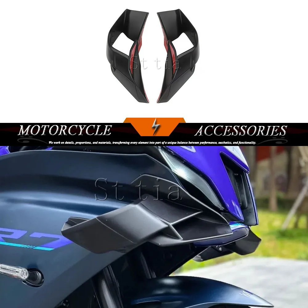 Motorcycle Fixed Wing Cover For Yamaha YZF-R7 YZFR7 2022 2023 Aerodynamic Frame YZF R7 2024 2025 GP Wing Windshield Aileron
