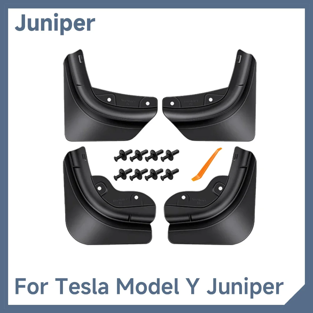 Für Tesla Modell Y Juniper 2026 2025 Kotflügel 4 Teile/satz Schmutzfänger Schutz Kotflügel für Tesla Modell Y Juniper Zubehör