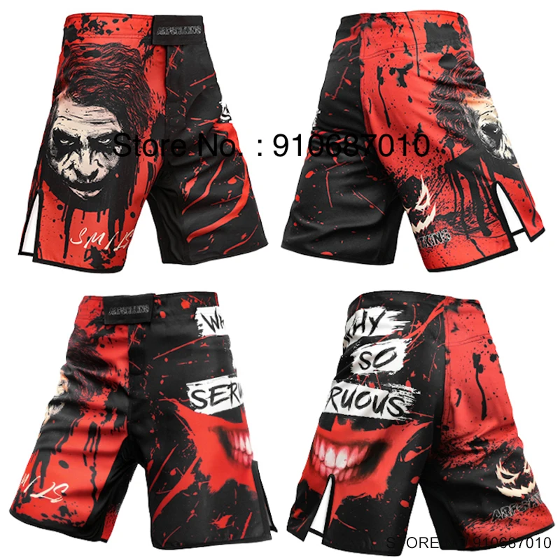 السراويل MMA BJJ القتال سراويل ملاكمة جيو جيتسو فنون الدفاع عن النفس الرياضة التدريب ملابس الرجال النساء كروسفيت كيك بوكسينغ تصارع السراويل #3