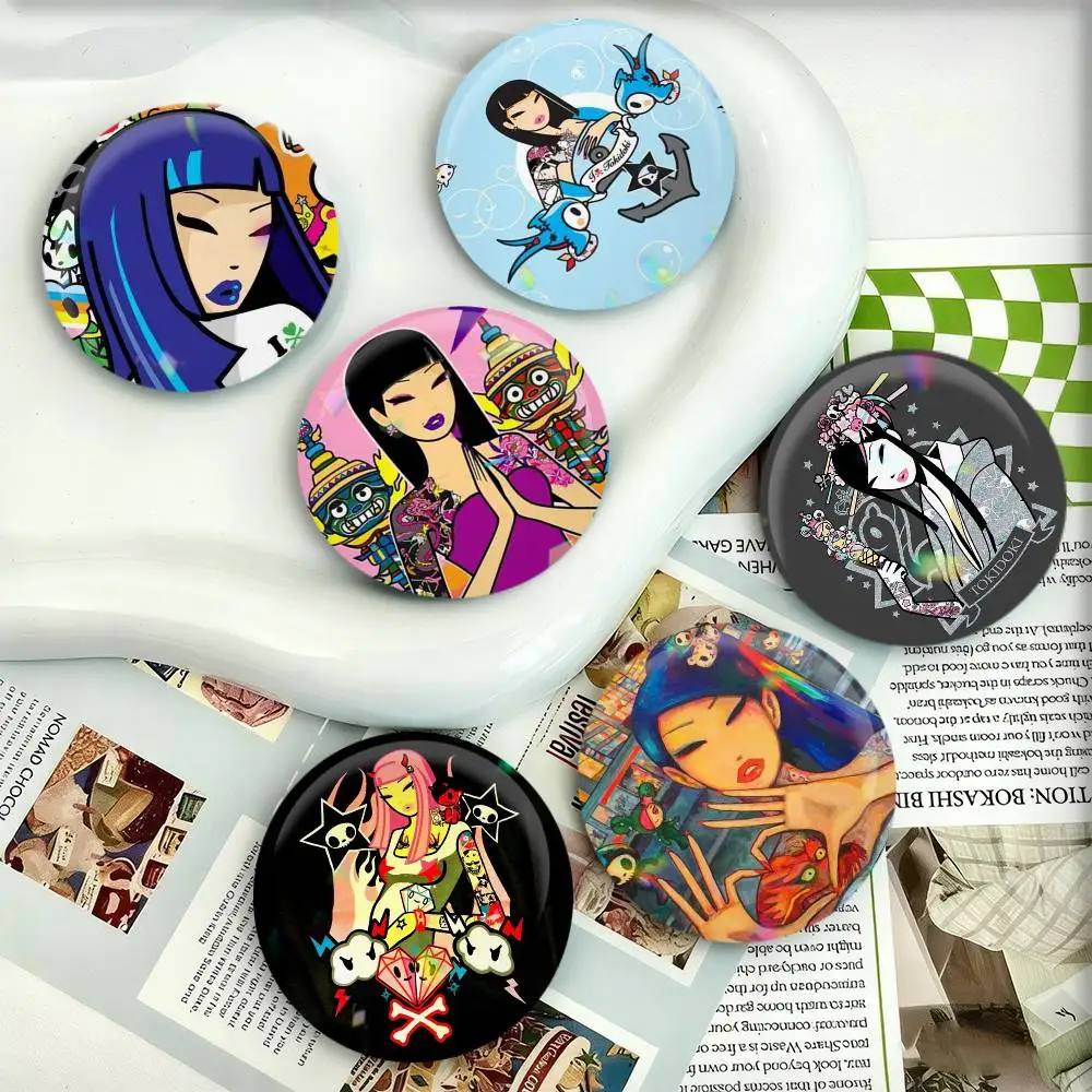 

Fashion-T-tokidokiS-Cool Badges 25 32 44 58 75 mm Round Fans Collect Friends Gifts Brooch Souvenir