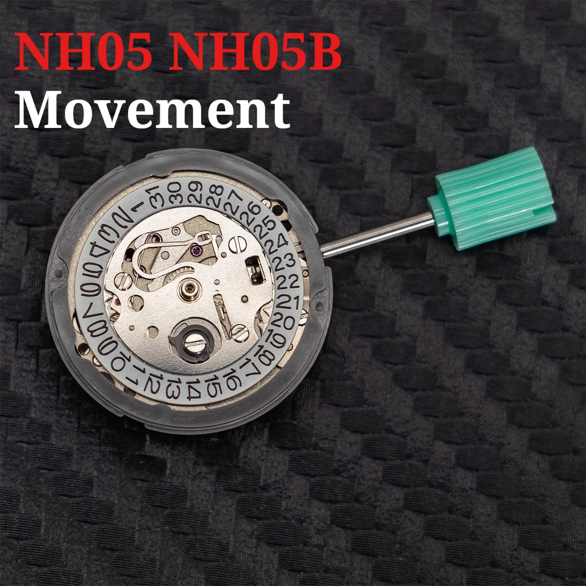 Japan NH05 NH05B Movement 3 Digit Calendar Movement Date Set High Accuracy Automatic Mechanical Watch Wrist Movement