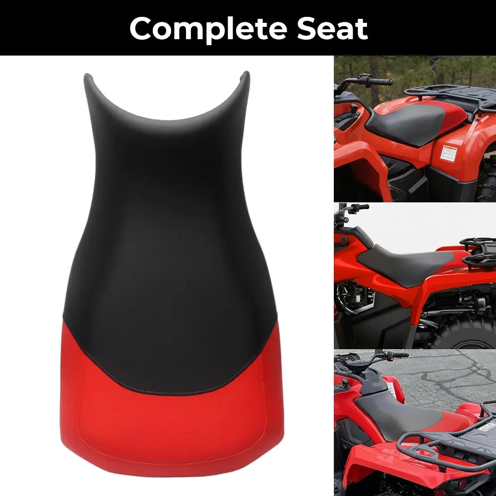 Black red Complete Seat Pad Assembly For Can‑Am Outlander 400/ 500/ L 500/ Max 500/ 800R 2015‑2023