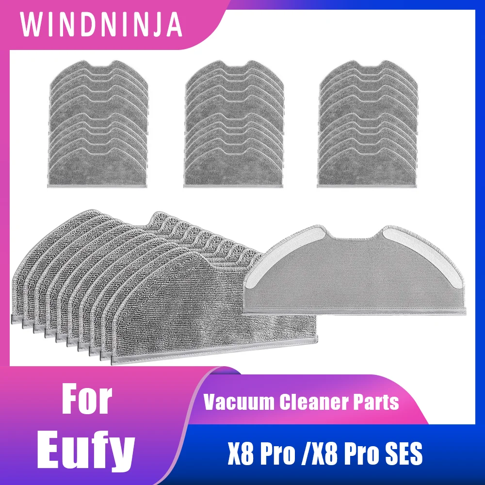 

Сменные моющиеся подушечки для швабры для Eufy Clean X8 Pro X8 Pro SES, прочный износостойкий аксессуар для робота-пылесоса