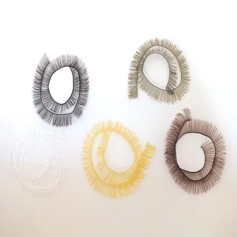 20cm Wimpern Für Baby Puppen Nette Piecey Cluster Puppen Zubehör Kinder Kinder Spielzeug Puppe Falsche Wimpern