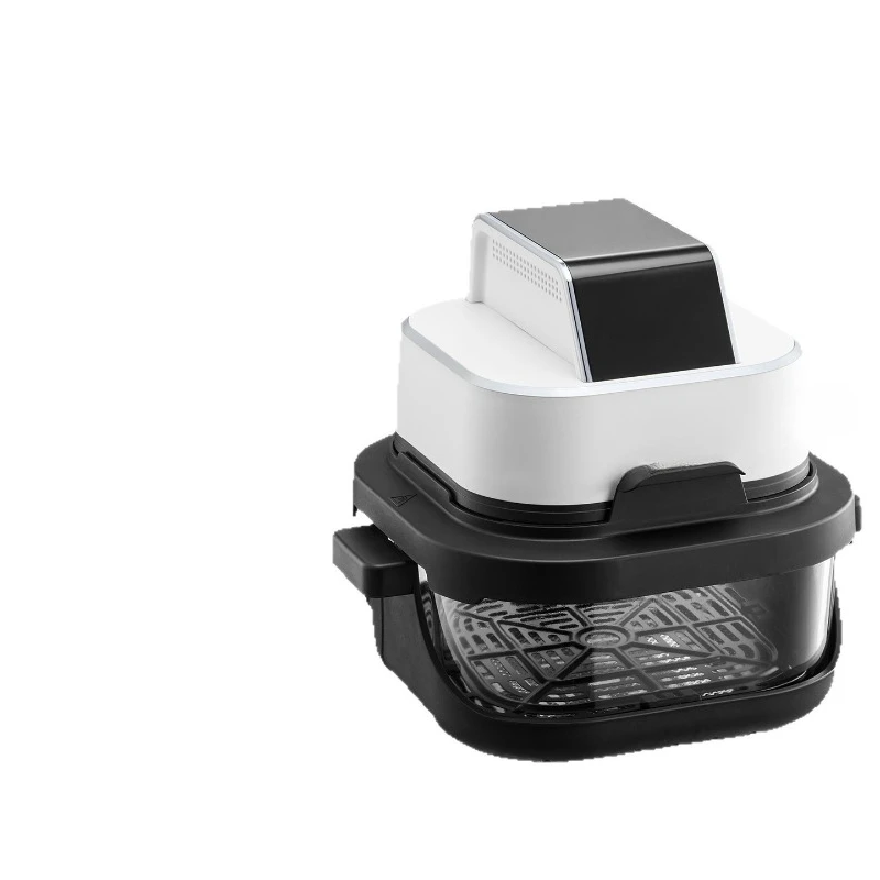 Air fryer household visual borosilicate glass small and large capacity frying and baking machine
