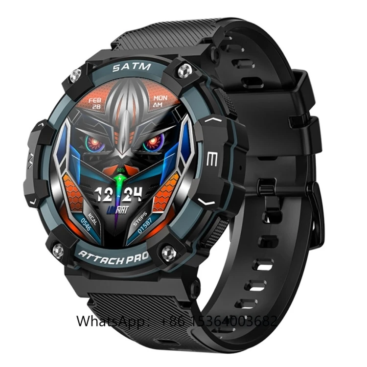 TJXL-Новое поступление для LOKMAT ATTACK 2 PRO 5ATM Смарт-часы 1,39-дюймовый TFT Водонепроницаемый мониторинг здоровья 15-дневный срок службы батареи Realte TJXL-Новое поступление для LOKMAT ATTACK 2 PRO 5ATM Смарт-часы 1,39-дюймовый TFT Водонепроницаемый мониторинг здоровья 15-дневный срок службы батареи Realte