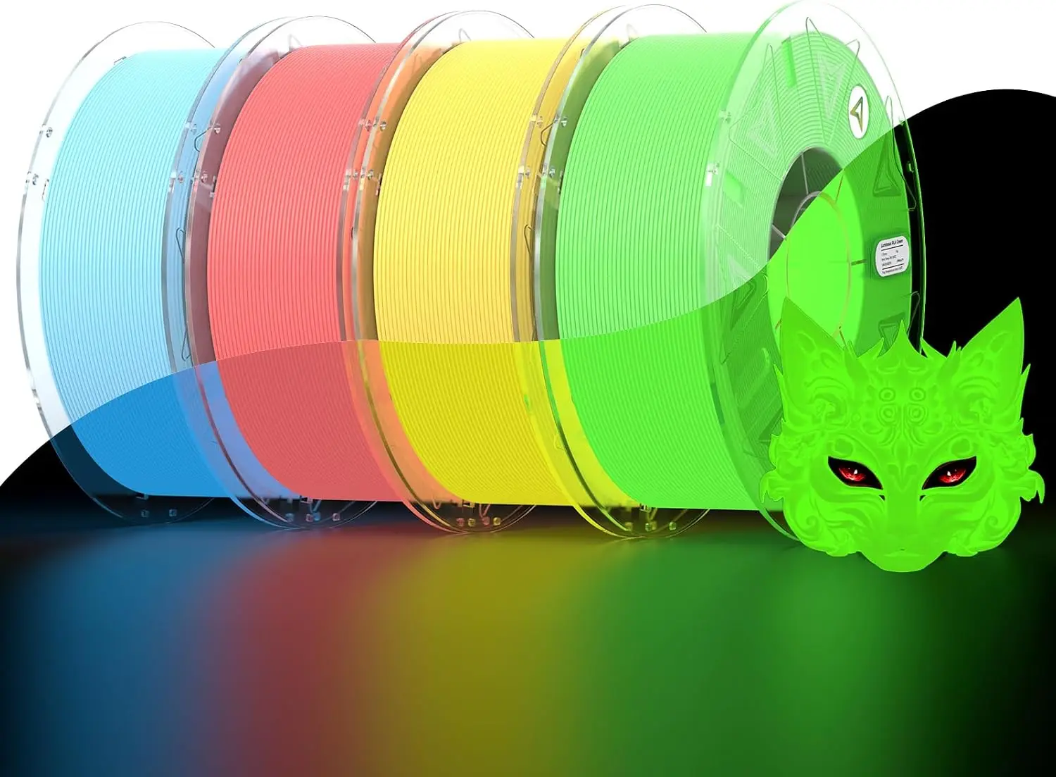 ^For Official Hyper PLA Filament 4KG, Glow in The Dark Filament | High Speed 30-600mm/s, PLA Filament Support CFS, Fits for K2 P