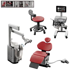 Japan Morita Dentistry 1/12 Dental Chair T-500 Mini Scene Model of Dental Clinic Tools and Instruments Oral Therapy