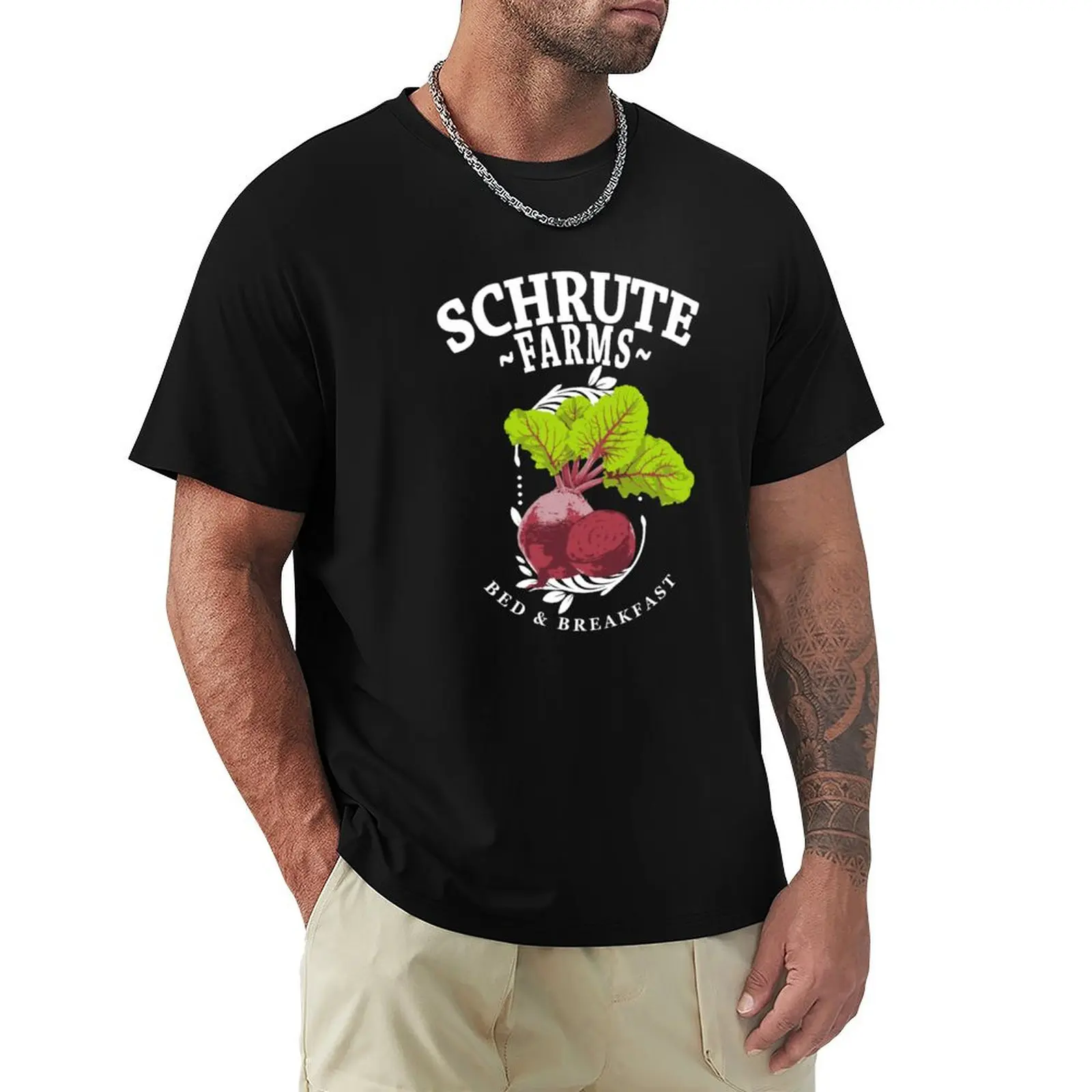 

Schrute Farms Bed & Breakfast The Office Beets T-Shirt Anti-Pilling Casual T-Shirt