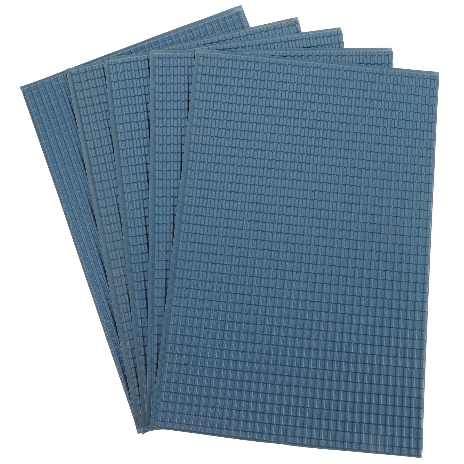 

6 Sheets Small Roof Tiles Models High Quality PVC Easy Fix Neat Garden Flowerbed Separation DIY Mini House Roofing Sand Table