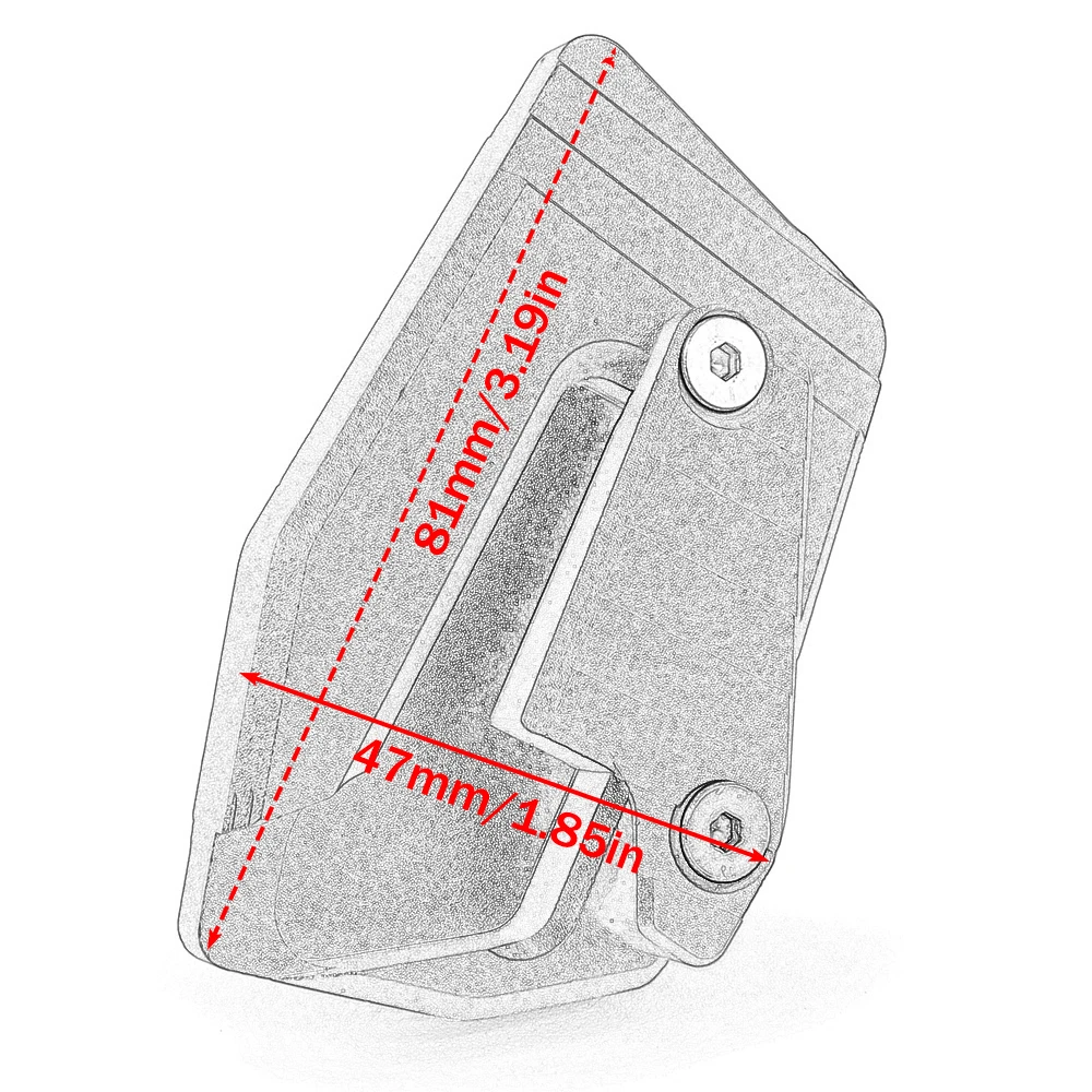 Motorcycle Rear Brake lever Extension Pad for BMW K1600B/K1600 Bagger K1600GTL view 3