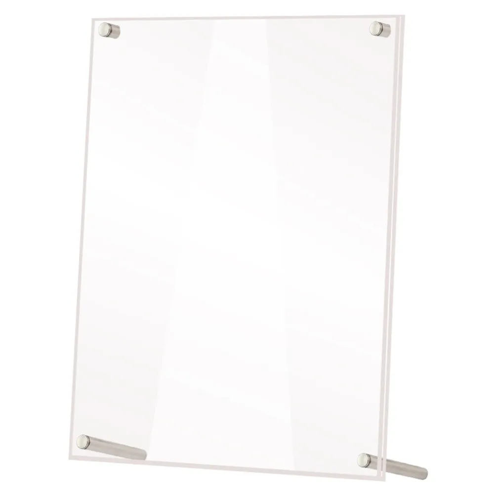1Set Clear Acrylic Photo Frame for Certificate Business License Authorization Display Desktop Picture Frame Office Home Decor