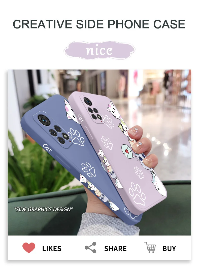 Stacking Cats Phone Case For Xiaomi Redmi Note 13 12 12S 11 11S 10 10A 10T 10S 9T 9 8 7 Pro Plus 10C 9A 9C 4G 5G Cover