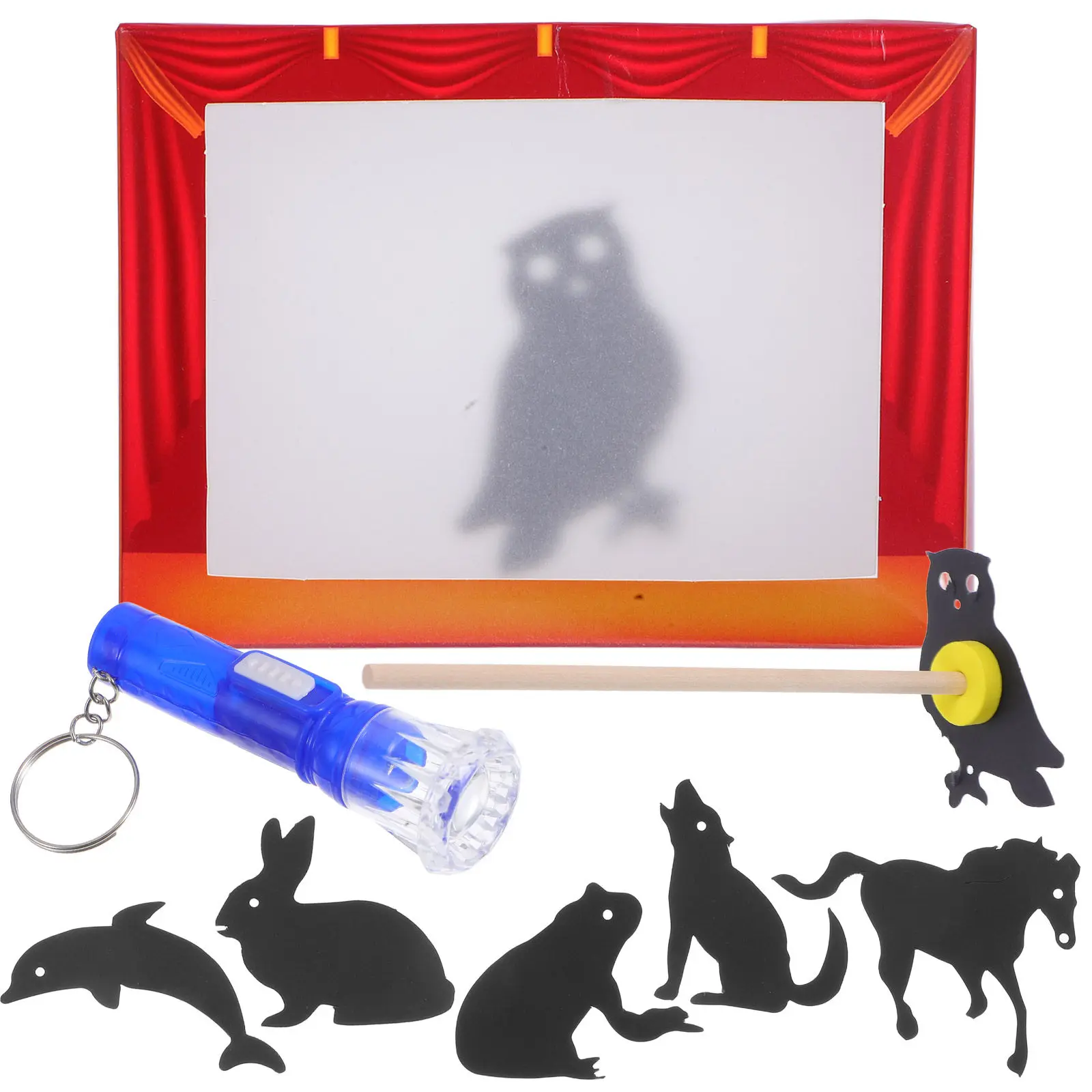 1Set Chinese Shadow Puppets Educational DIY Kit Interactive Storytelling Handcrafted Puppets Theater Play