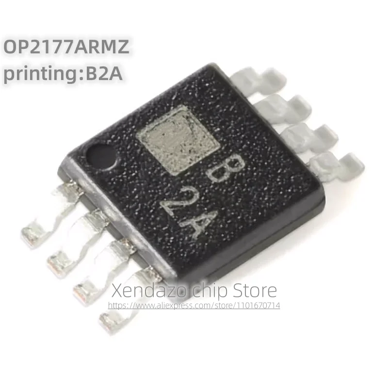 10pcs/lot OP2177ARMZ-REEL OP2177ARMZ printing B2A MSOP-8 package Low input bias current operational amplifier chip