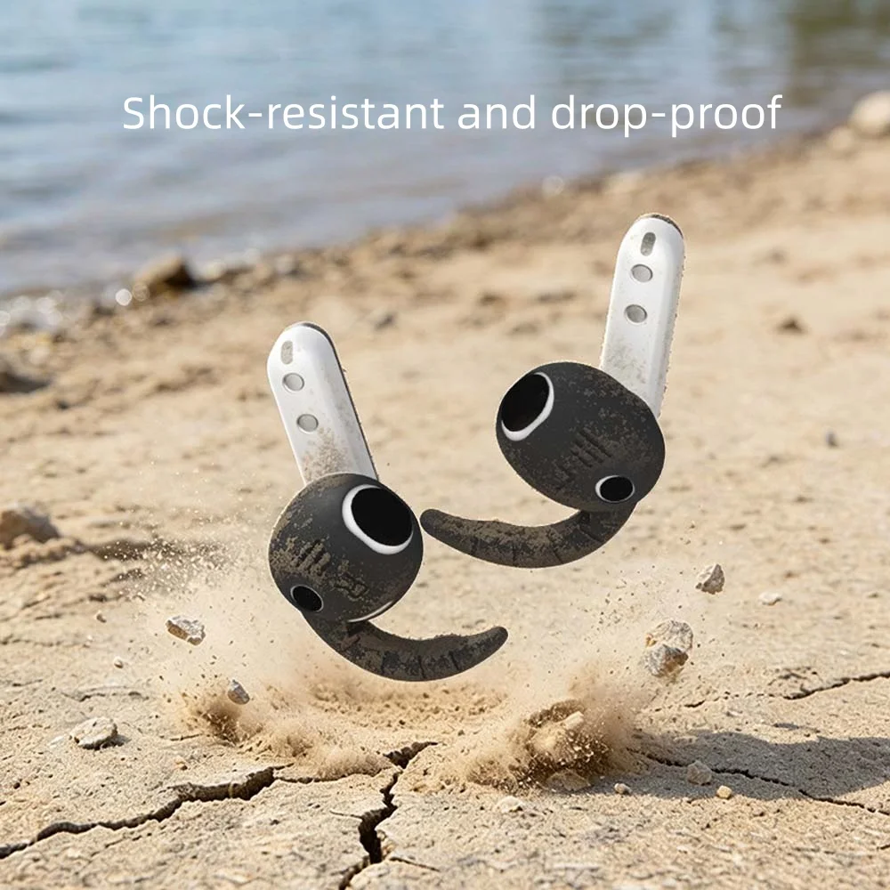 For Samsung Galaxy Buds 4 Flexible Soft Silicone Eartips Sport Earhooks Non-Slip Anti-Slip Comfortable Earbuds Case Cover
