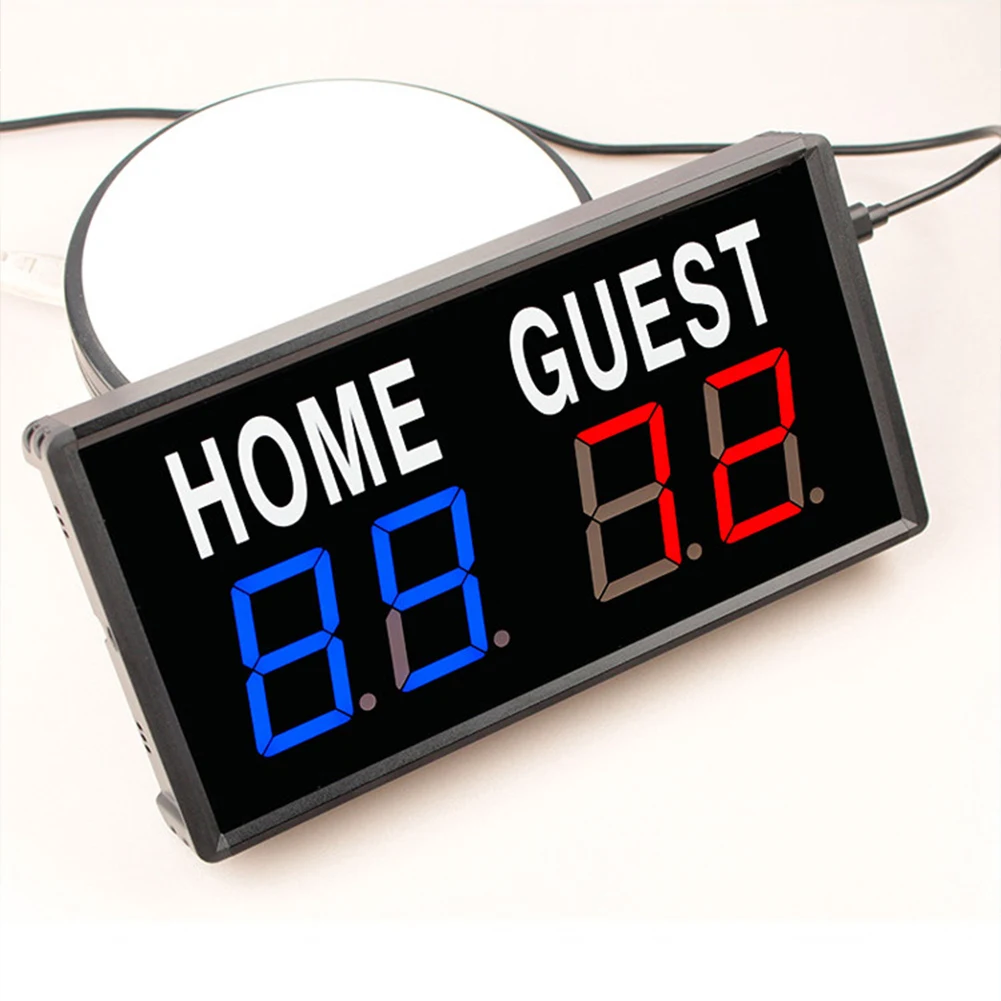 LED Digital Scoreboard Tabletop Score Keeper with Remote for Basketball and Other Sports Displaying Scores 0 to 99