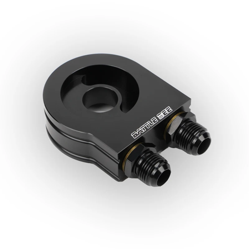 -BATTLEBEE M20x1.5 3/4-16UNF Engine Car Retrofit Oil Sensor Filter Cooler Sandwich Plate Adapter Aluminum Alloy BB-OFA-016