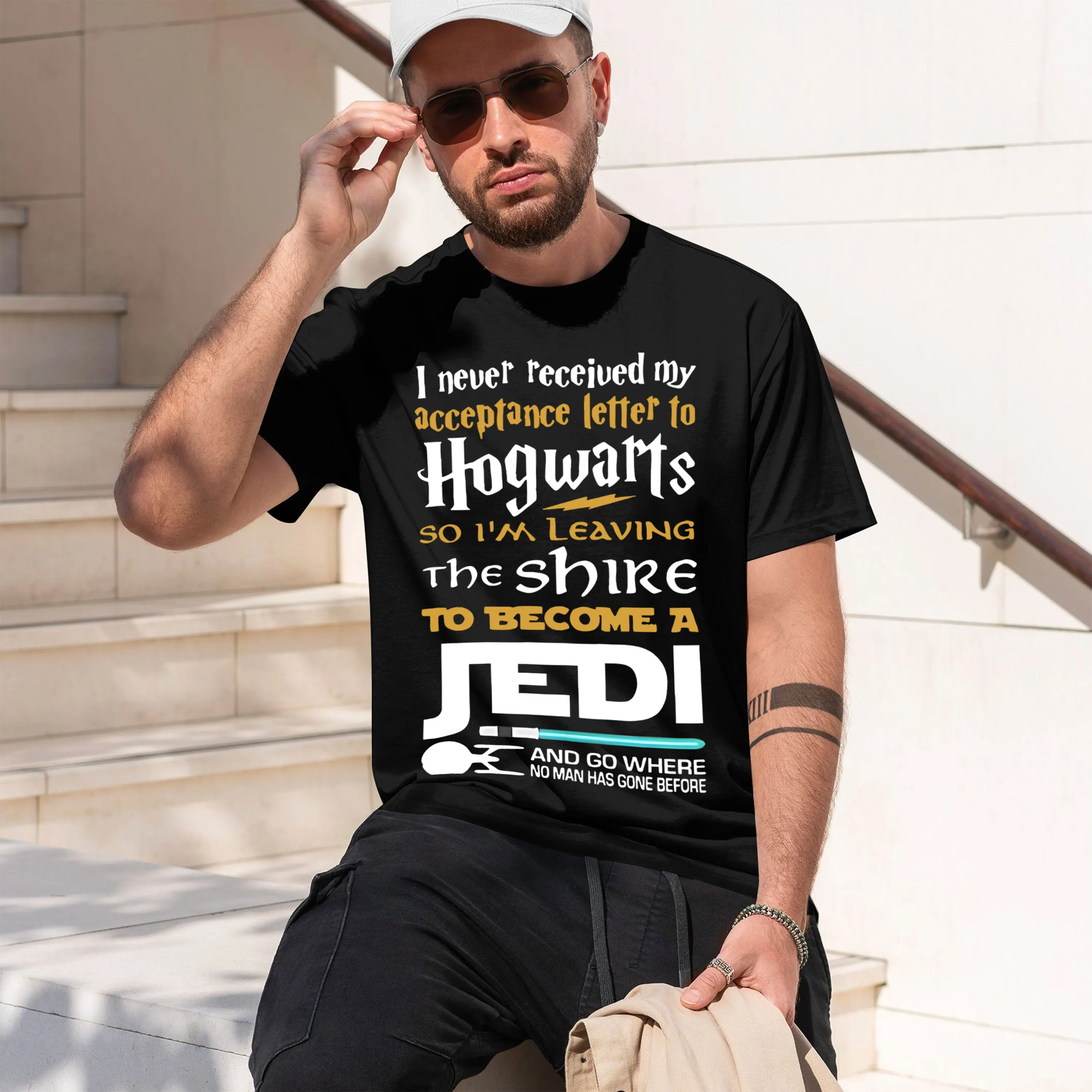 I neuer receiued my acceptance letter to Hogws so im LEAVING T 2026 New Model Men’s Short-sleeve crewneck T-Shirt Classic Casual