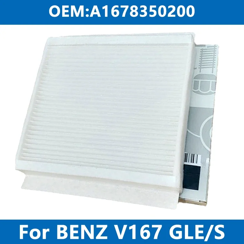 

External Car Cabin Filter Air Conditioner A1678350200 For Mercedes Benz V/C/X167 GLE300d 350 400 450 580 53 63 GLS Coupe de EQ