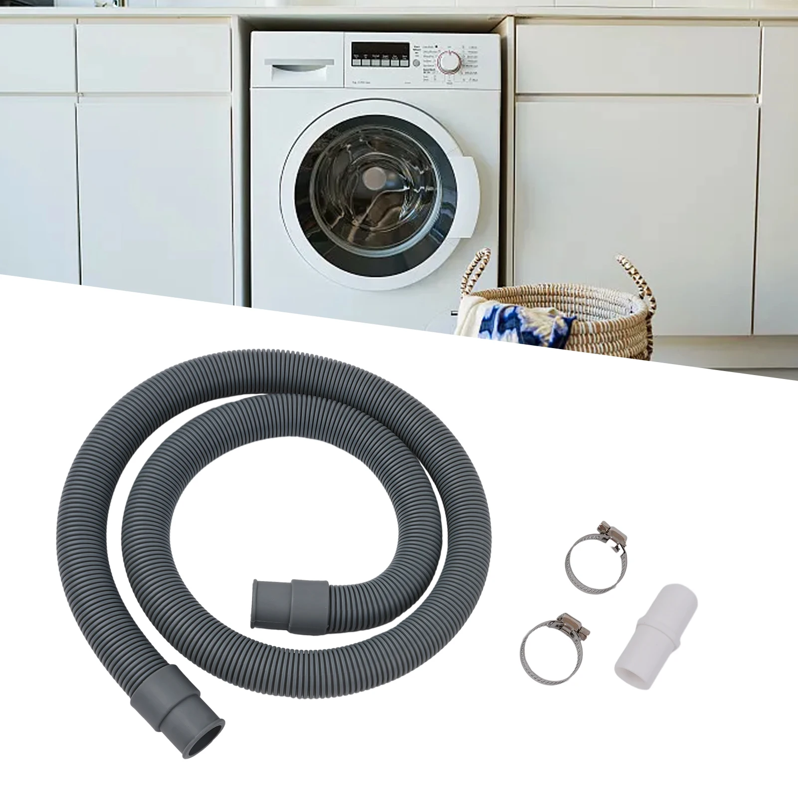 موصل أبيض لأنبوب تصريف المياه، - مراجعة Dishwasher Drain Hose Extension وسعره