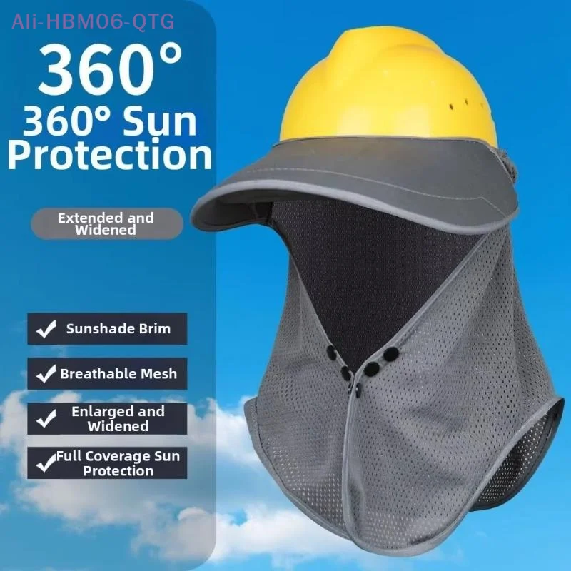 Breathable Hard Hat Sun Shield UV Protection Mesh Safety Helmet Sunshade Universal Block The Sun Construction Cap Cover Travel