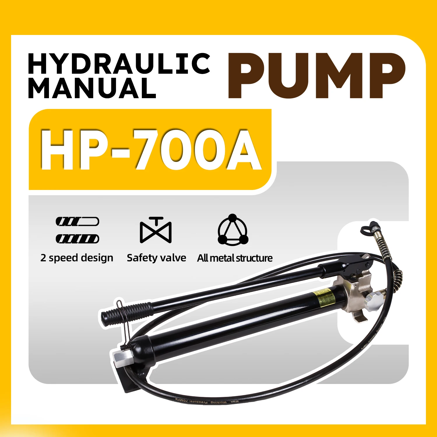 HP-700A Portable Manual Operated High Pressure 700bar Hydraulic Pump